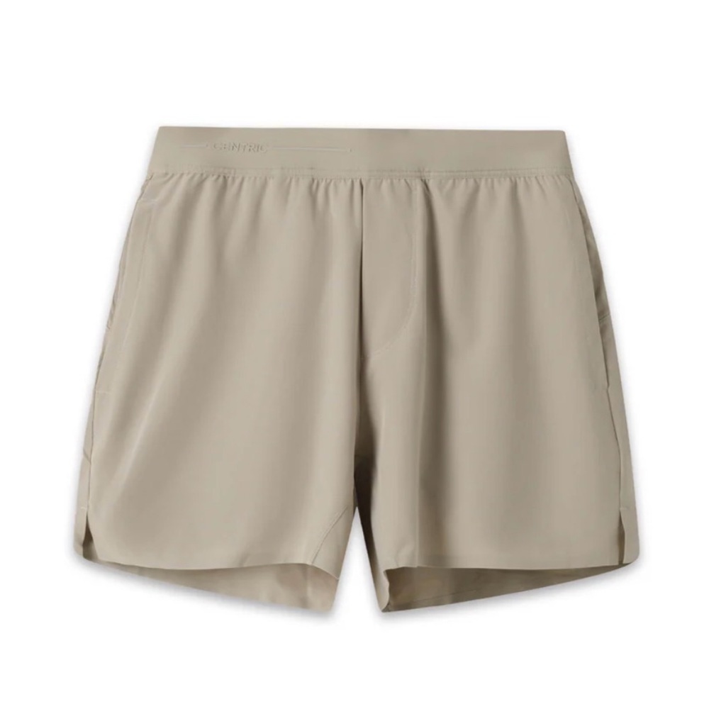 Centric Men’s Hiflex Legacy 5” Shorts — Pale Khaki — Size L
